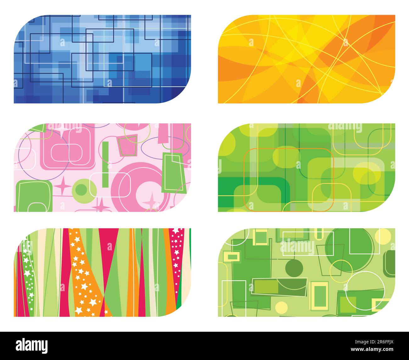 Abstrakte Retro-Vektordarstellung des Hintergrunds von Visitenkarten Stock Vektor