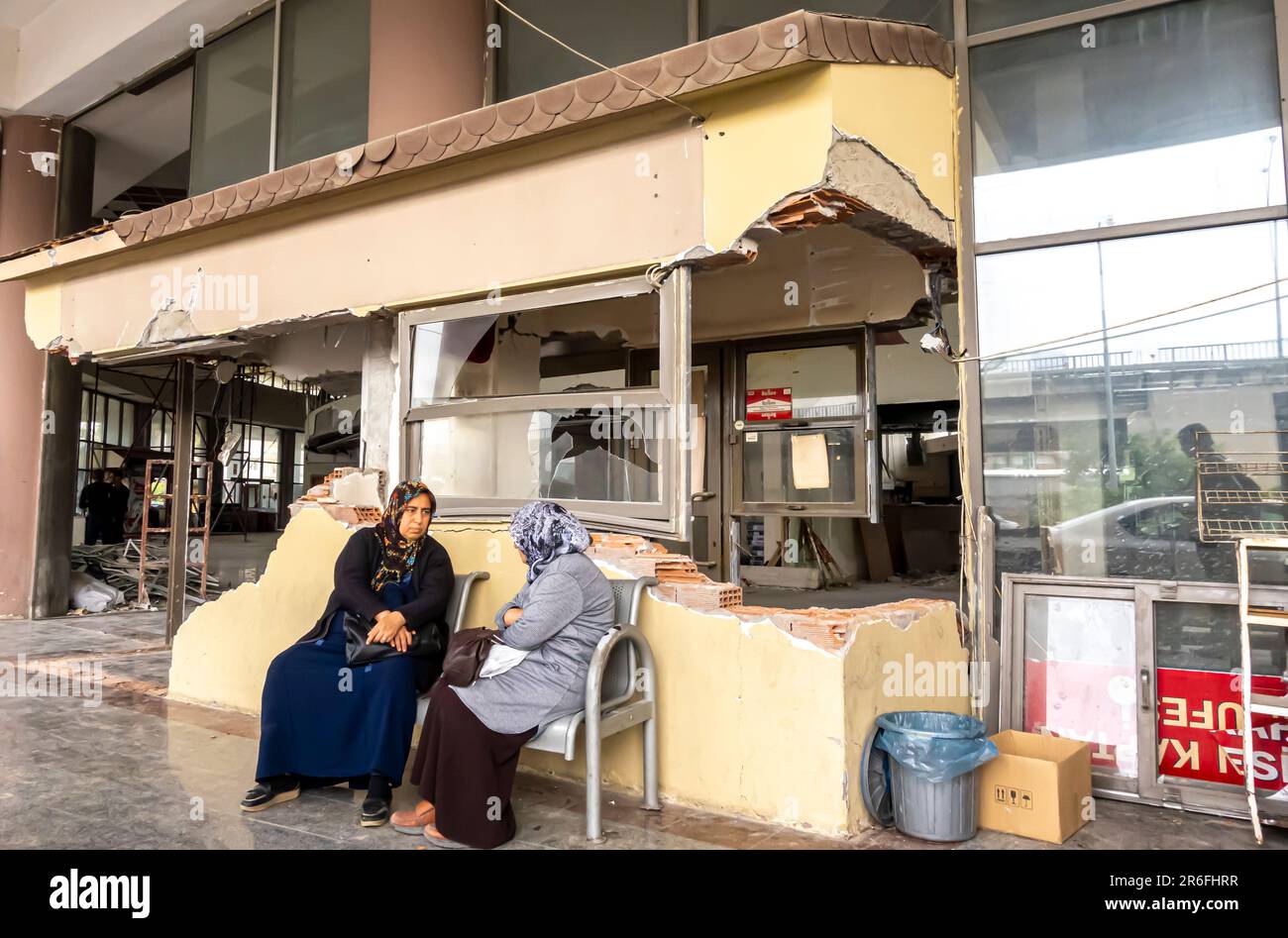 Der Busbahnhof Antakya hatay wurde nach dem Erdbeben in der Türkei