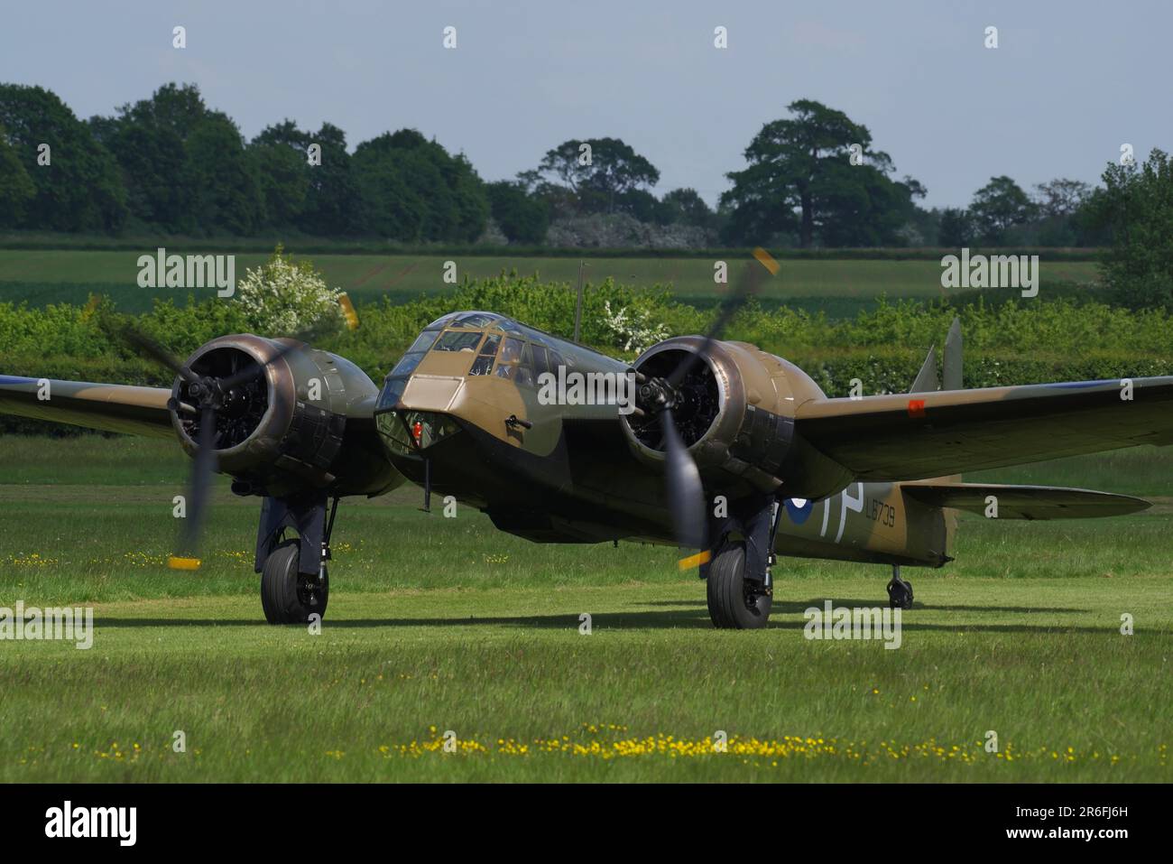 Bristol Blenheim Mk 1 G-BPIV, L6739 in Old Warden, Bedfordshire. Stockfoto