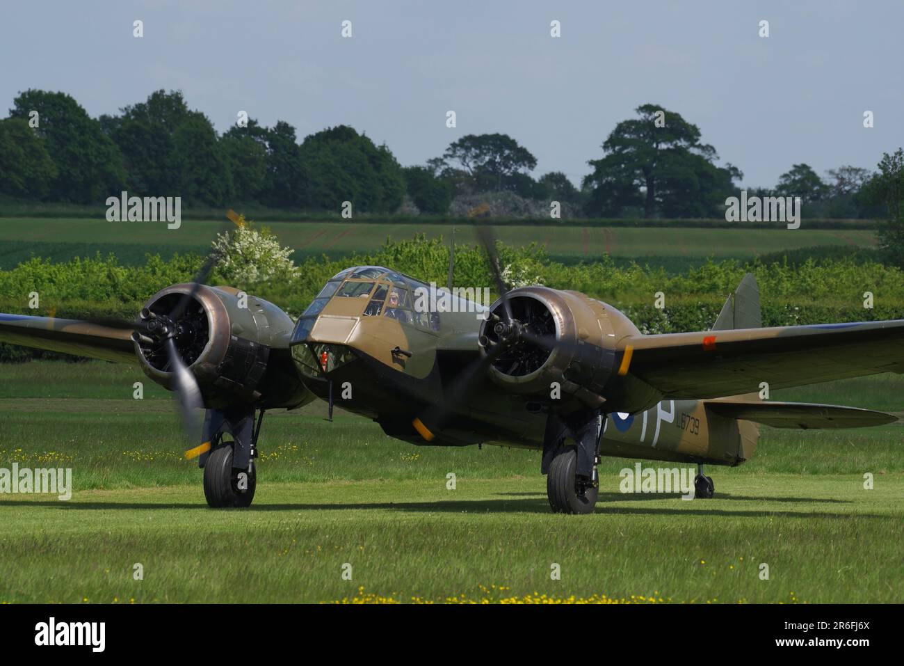 Bristol Blenheim Mk 1 G-BPIV, L6739 in Old Warden, Bedfordshire. Stockfoto