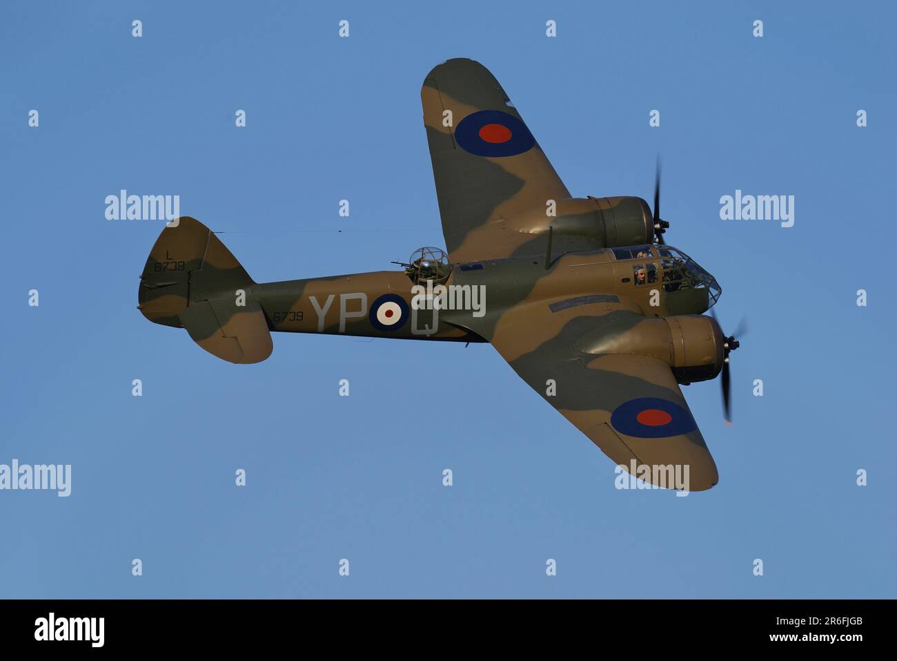 Bristol Blenheim Mk 1 G-BPIV, L6739 in Old Warden, Bedfordshire. Stockfoto