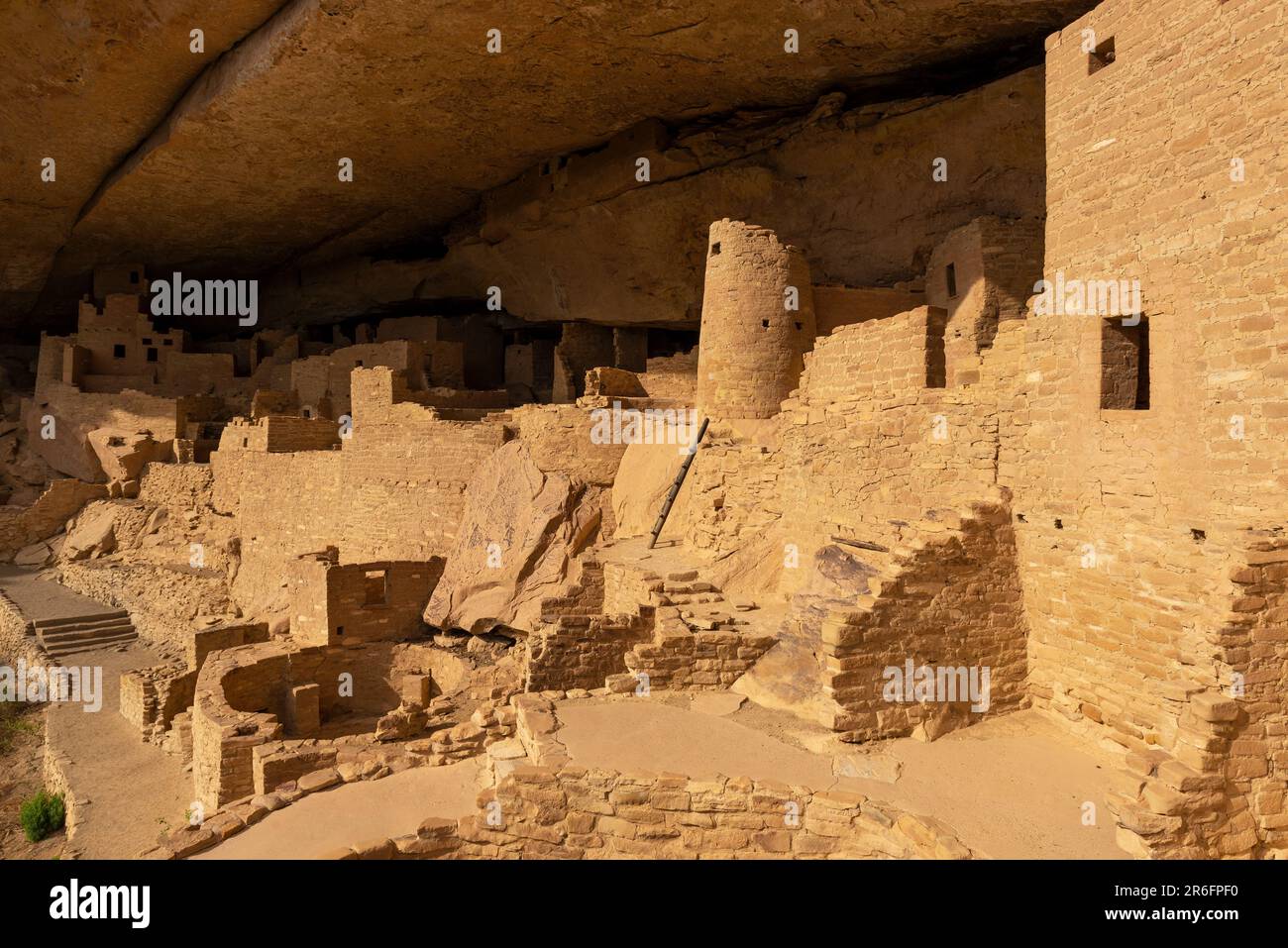 Cliff Palace Dwelling, Mesa Verde-Nationalpark, Colorado, USA. Stockfoto