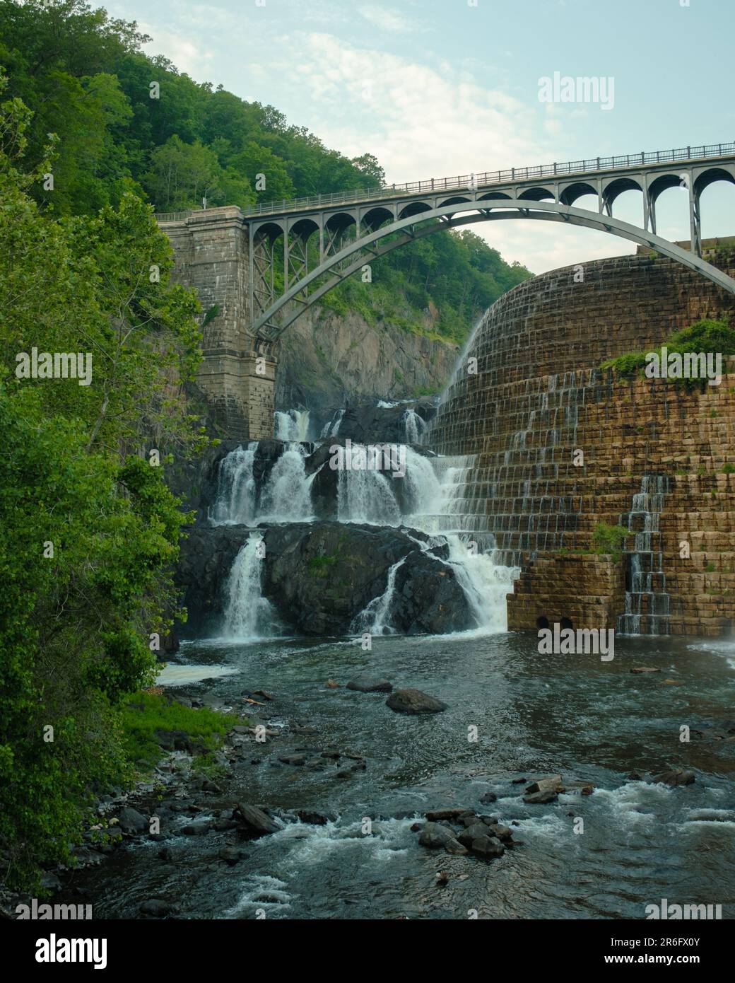 Blick auf New Croton Dam, Croton-on-Hudson, New York Stockfoto