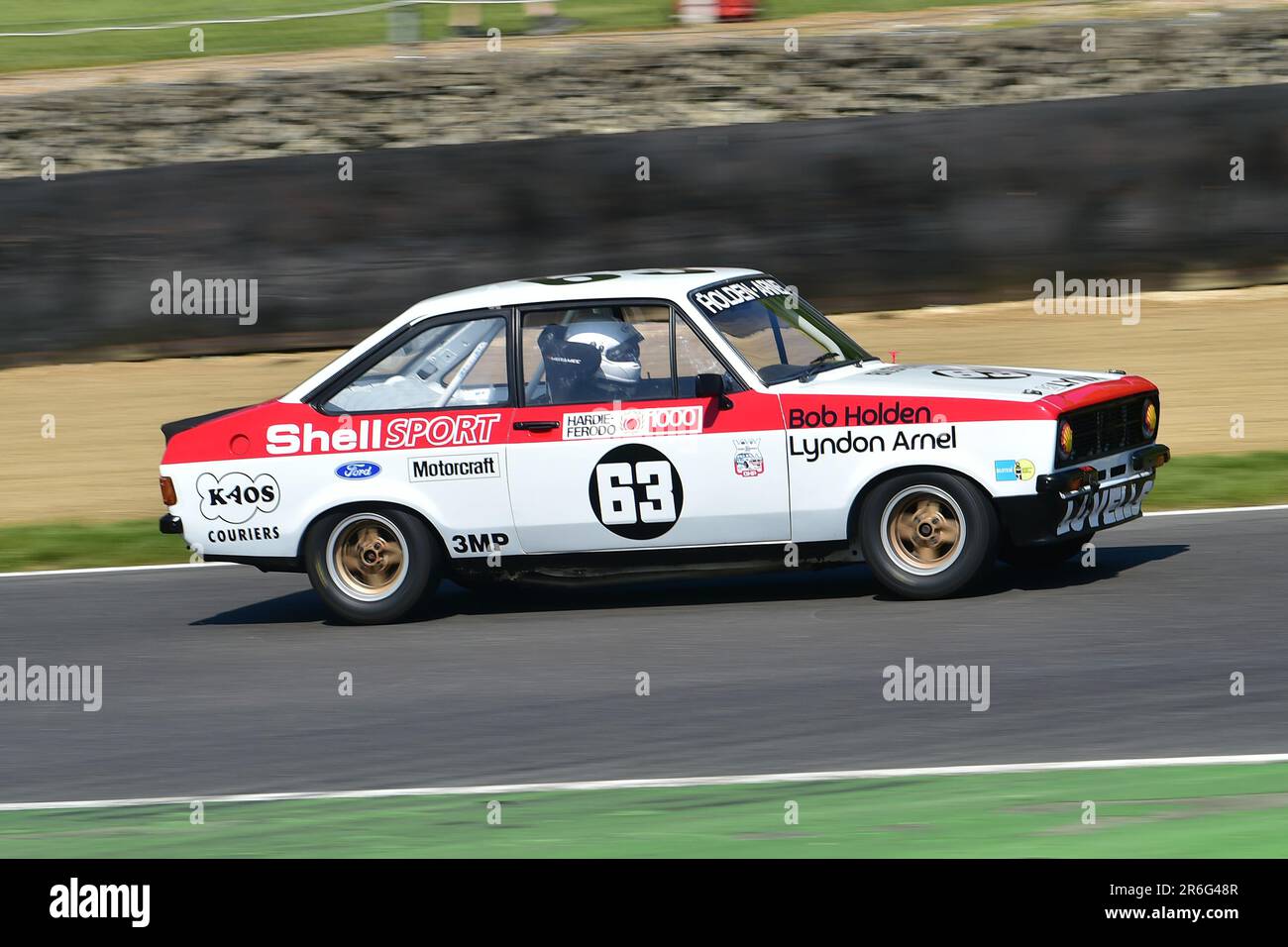 Dave Devine, Ford Escort RS2000, HRDC „Gerry Marshall“ Trophy Series, über 30 Autos auf dem Spielfeld für ein fünfundvierzig Minuten dauerndes Rennen mit zwei Fahrern vor 1 Stockfoto