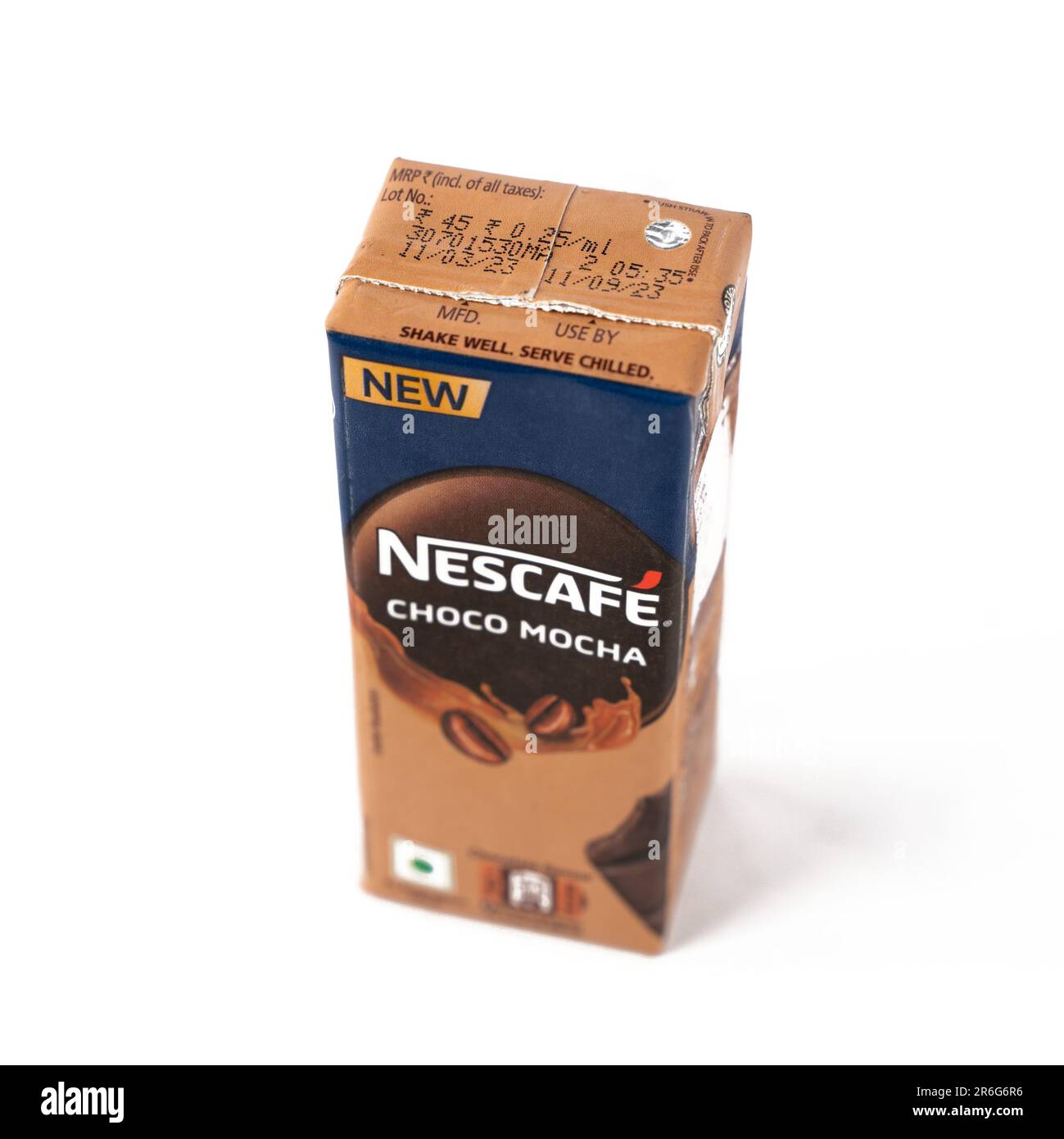 West Bangal, Indien - 20. Mai 2023 : NESCAFE-Fotos mit unterschiedlichem Hintergrund. Stockfoto