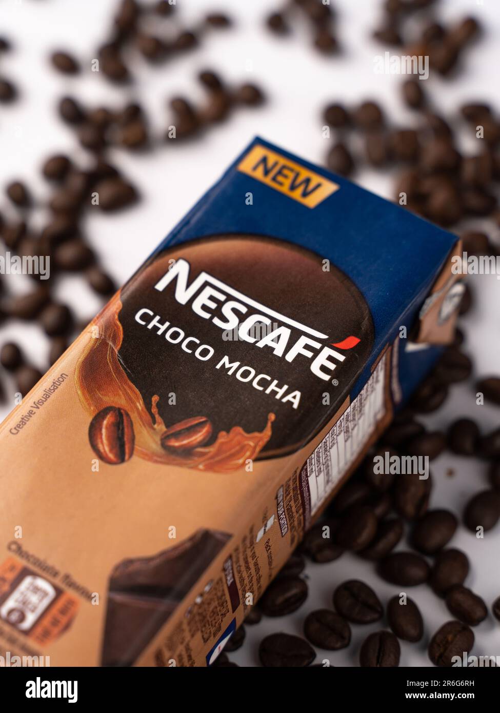 West Bangal, Indien - 20. Mai 2023 : NESCAFE-Fotos mit unterschiedlichem Hintergrund. Stockfoto