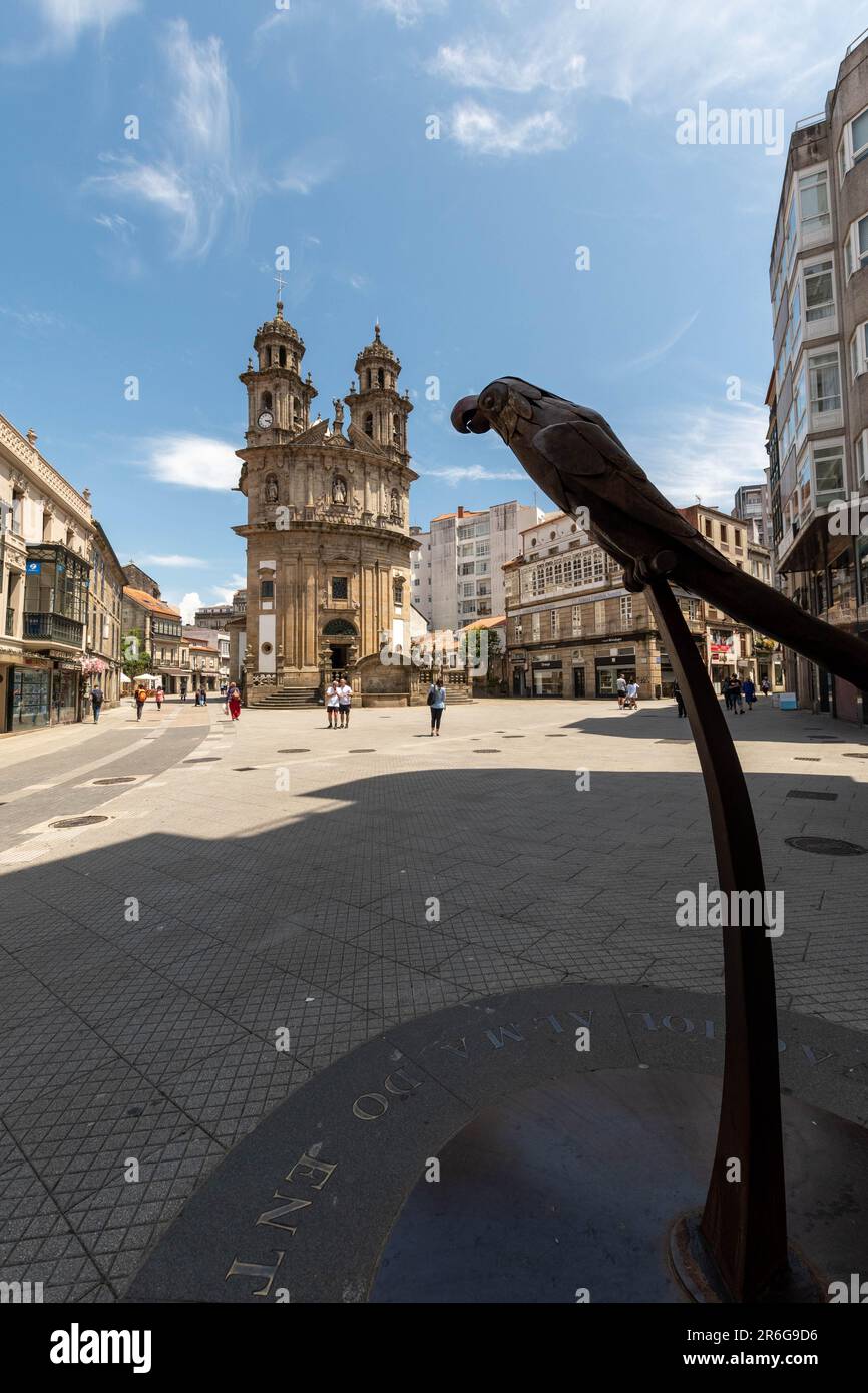 Pontevedra, Spanien 14. Mai 2023 Wallfahrtsschrein. Erbaut auf einem
