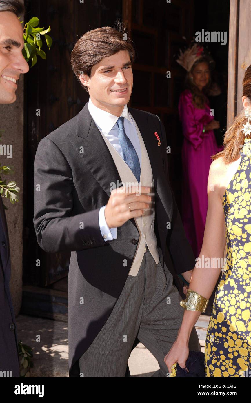 Avila, Spanien. 09. Juni 2023. Boda de Blanca Sainz y Guillermo Comenge en Avila Sofia Palazuelo, Fernando Fitz James Hochzeit von Blanca Sainz und Guillermo Comenge in Cebreros (Avila) am Freitag, den 9. Juni 2023. Kredit: CORDON PRESS/Alamy Live News Stockfoto