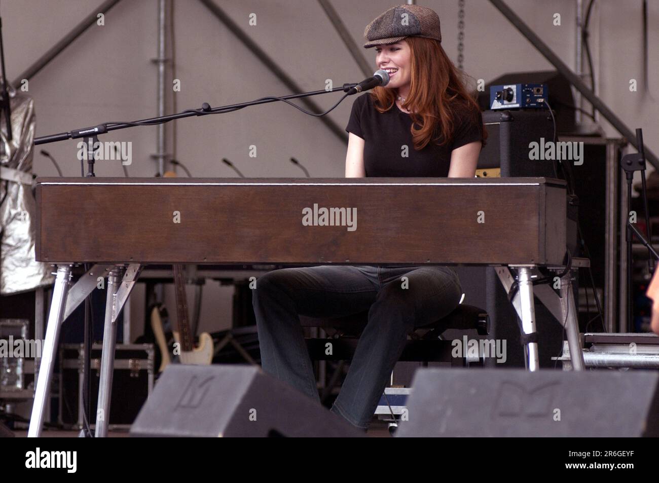 Mailand Italien 2003-05-25 : Dana Glover-Konzert live beim Cornetto Free Music Festival Stockfoto