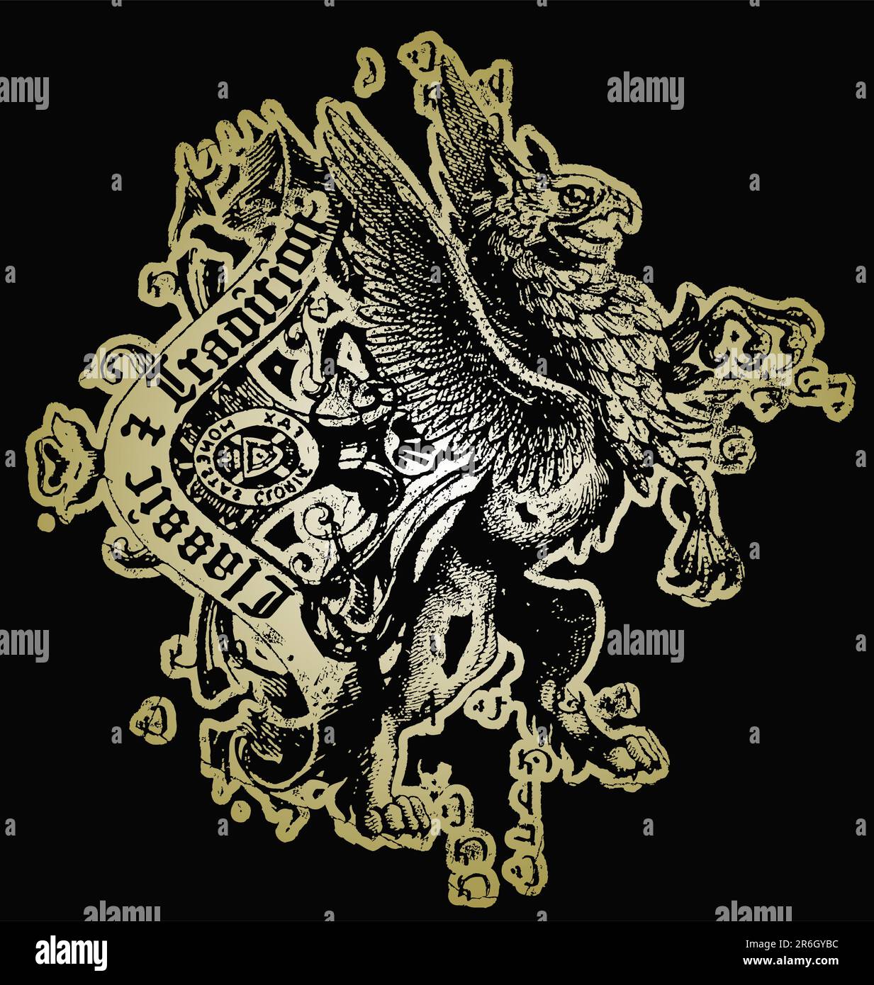 Wildes Griffin-Design Stock Vektor