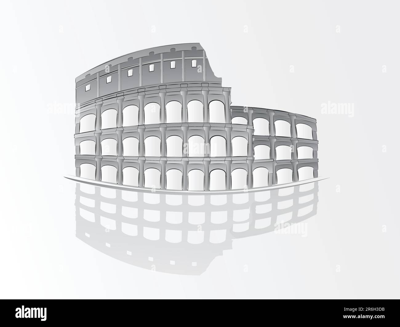 Römische Illustration des kolosseums Stock Vektor