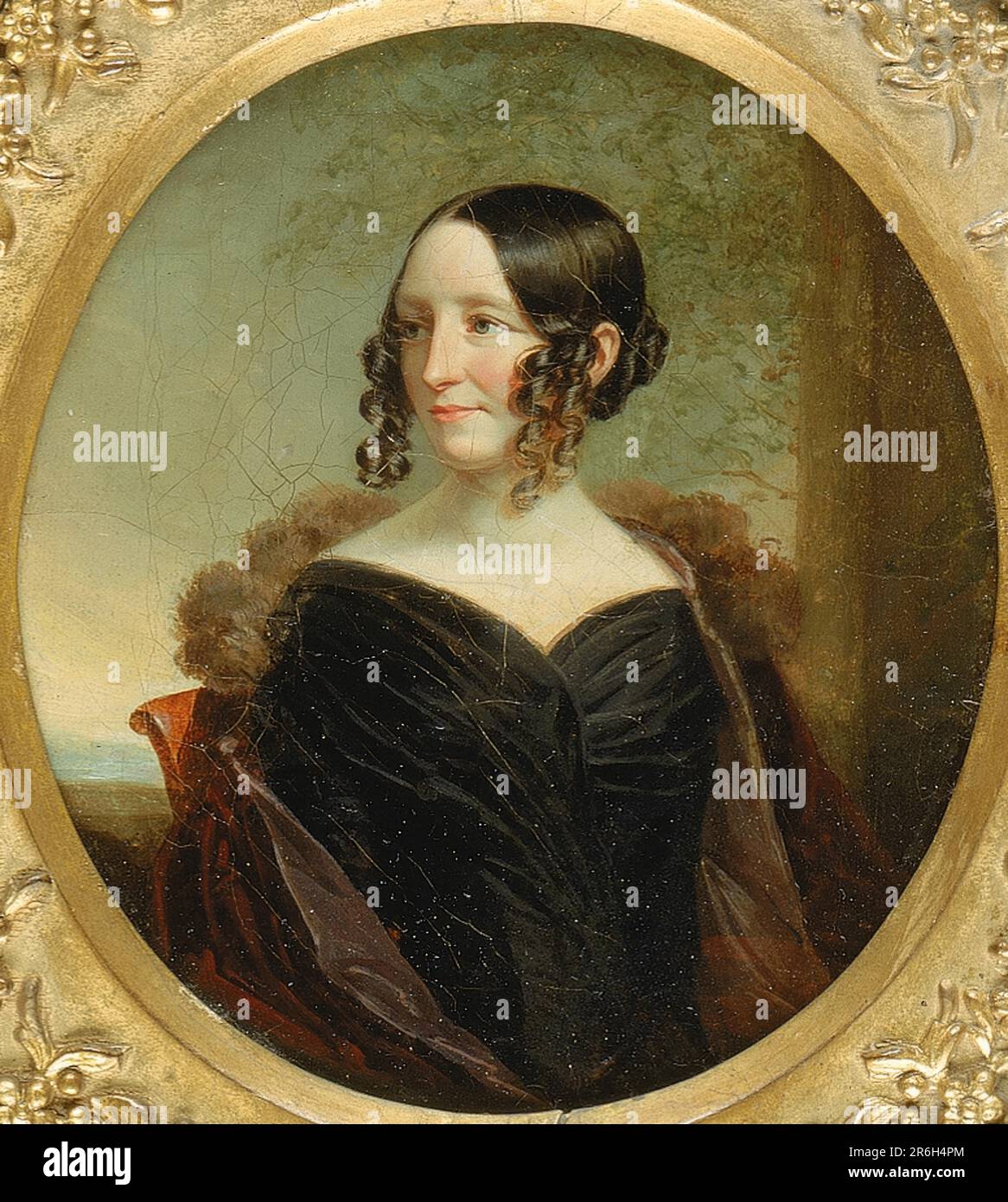 Porträt einer New York Lady. Datum: Ca. 1840. Öl auf Leinwand auf Aluminium. Museum: Smithsonian American Art Museum. Stockfoto