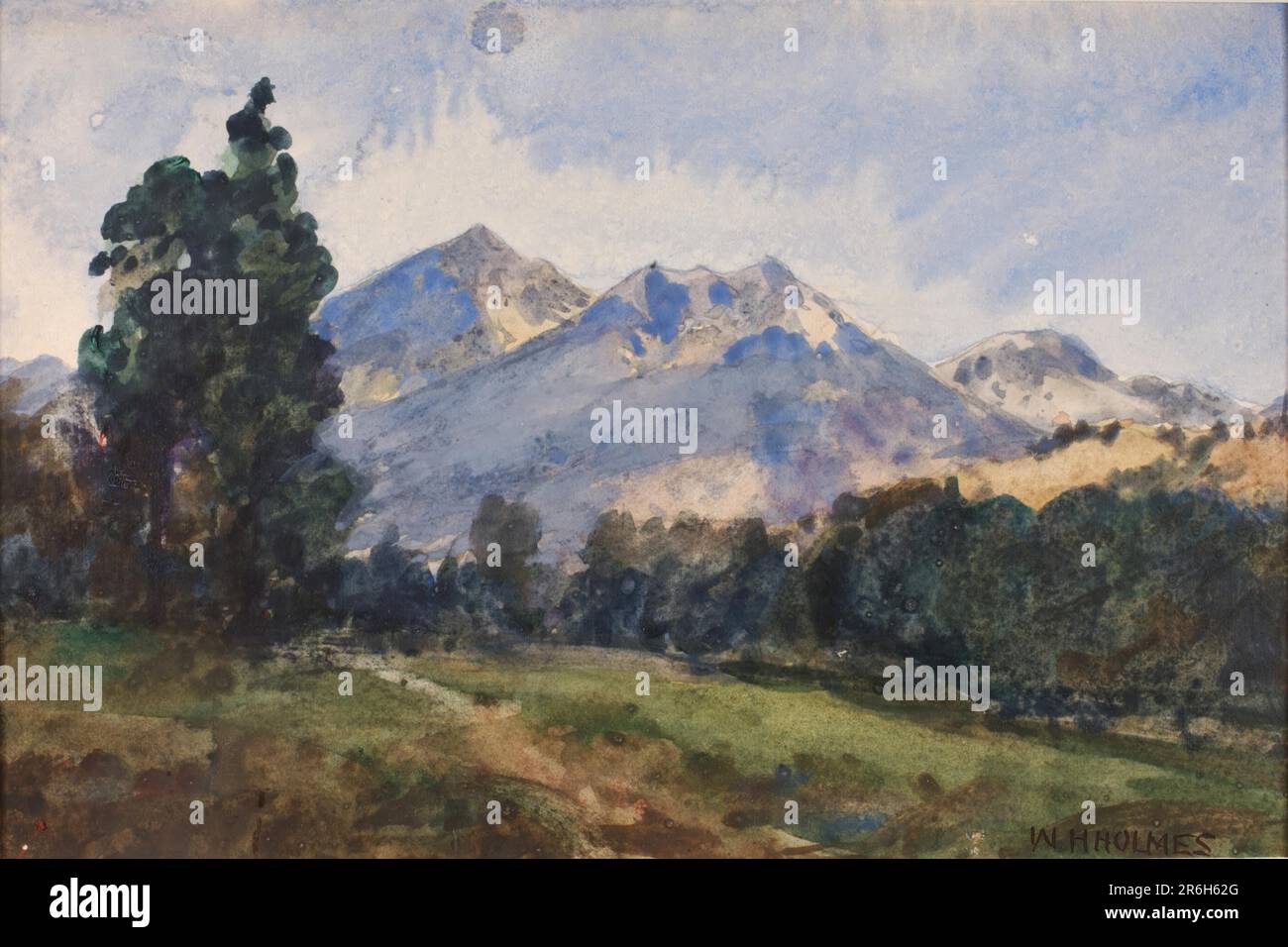 Wyoming Foot Hills. Datum: 1921. Aquarell- und lichtundurchlässige Aquarelle auf Papier. Museum: Smithsonian American Art Museum. Stockfoto