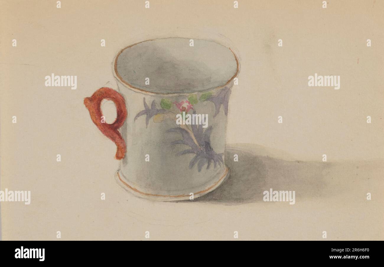 Unbenannt (Cup). Aquarell auf Papier. Datum: Ca. 1872-1874. Museum: Smithsonian American Art Museum. Stockfoto