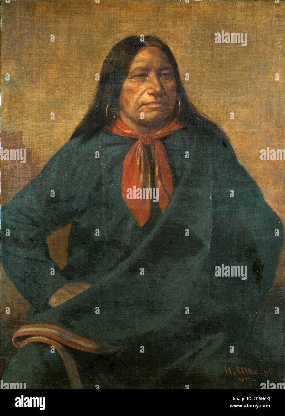 Gefleckter Schwanz. Datum: 1877. Öl auf Stoff: leinwand auf Faserplatte montiert. Museum: Smithsonian American Art Museum. Harry M. Stanton. Stockfoto