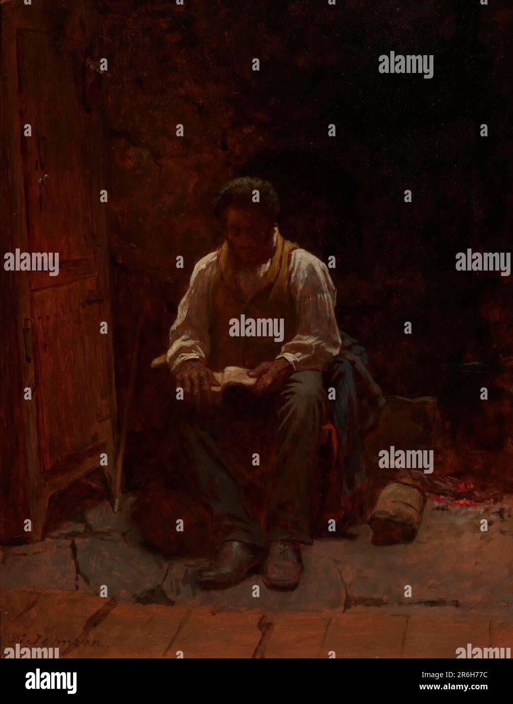 Der Herr Ist Mein Hirte. Datum: 1863. Öl auf Faserplatten. Museum: Smithsonian American Art Museum. Stockfoto