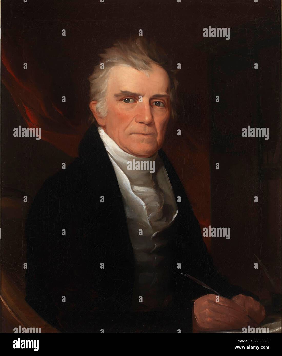Porträt von Putnam Catlin. Öl auf Segeltuch. Datum: 1840er. Museum: Smithsonian American Art Museum. Stockfoto