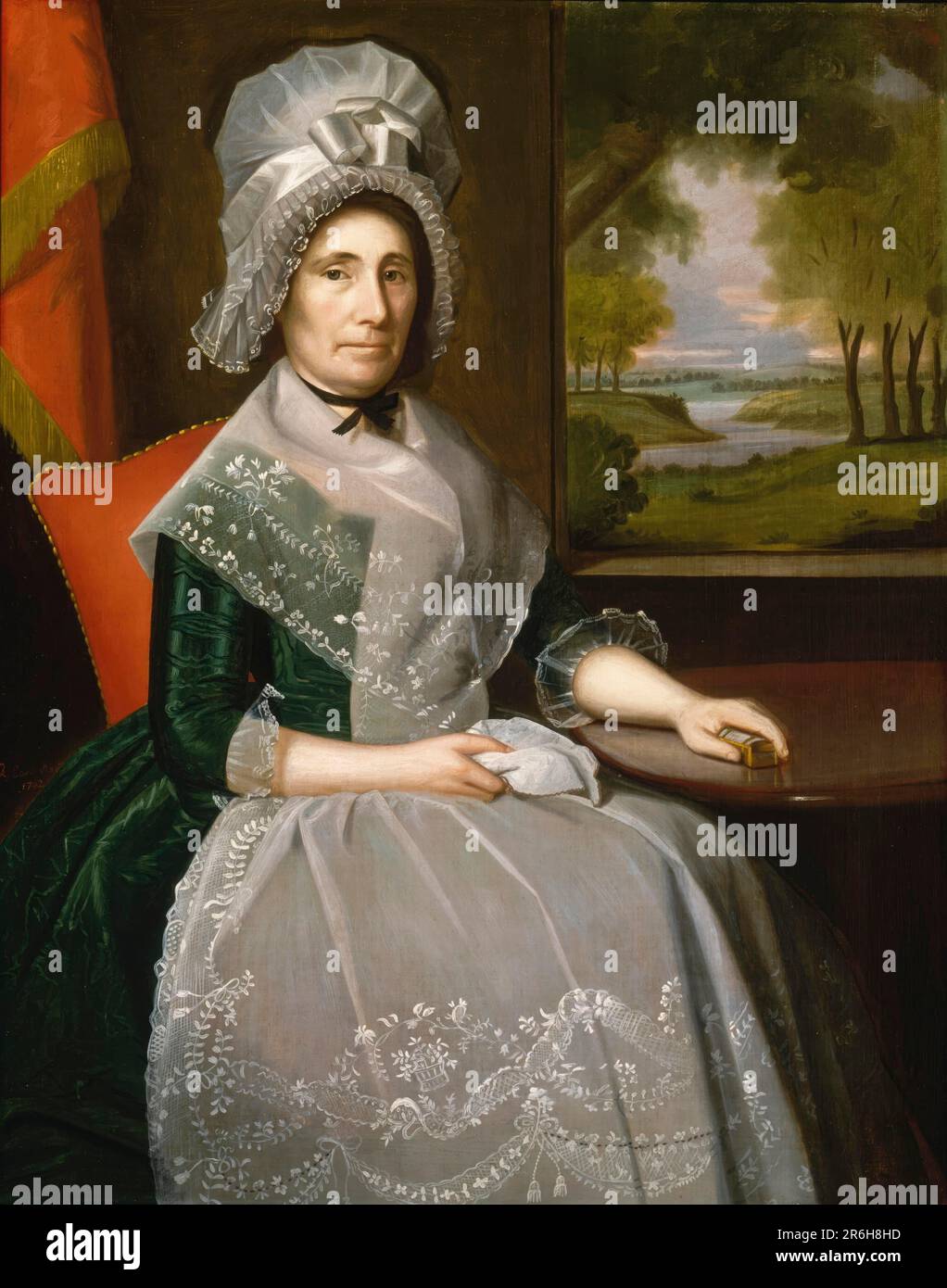 Frau Richard Alsop. Öl auf Segeltuch. Datum: 1792. Museum: Smithsonian American Art Museum. Stockfoto