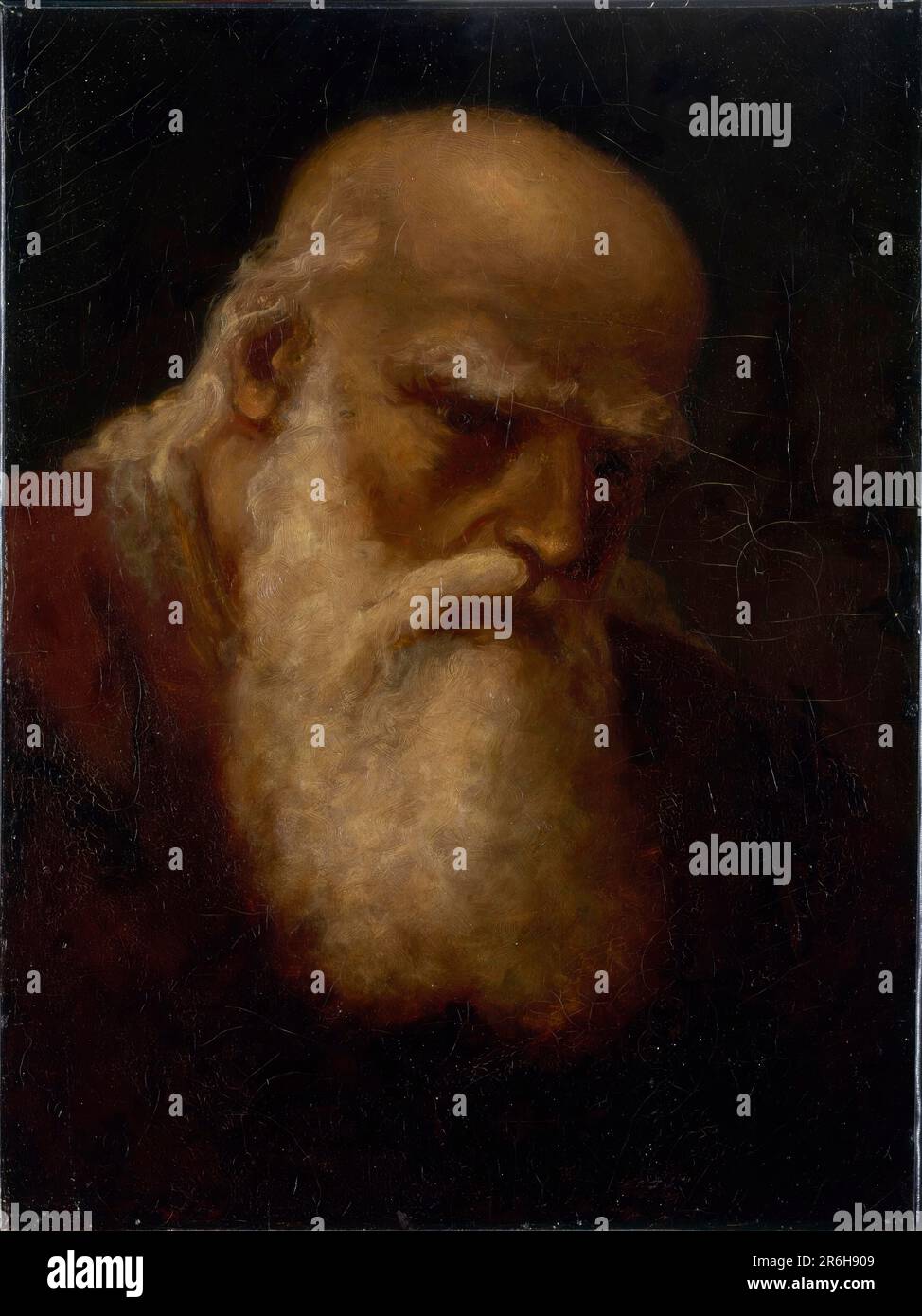 Der Heilige Lukas. Öl auf Segeltuch. Datum: Ca. 1869-1873. Museum: Smithsonian American Art Museum. Stockfoto