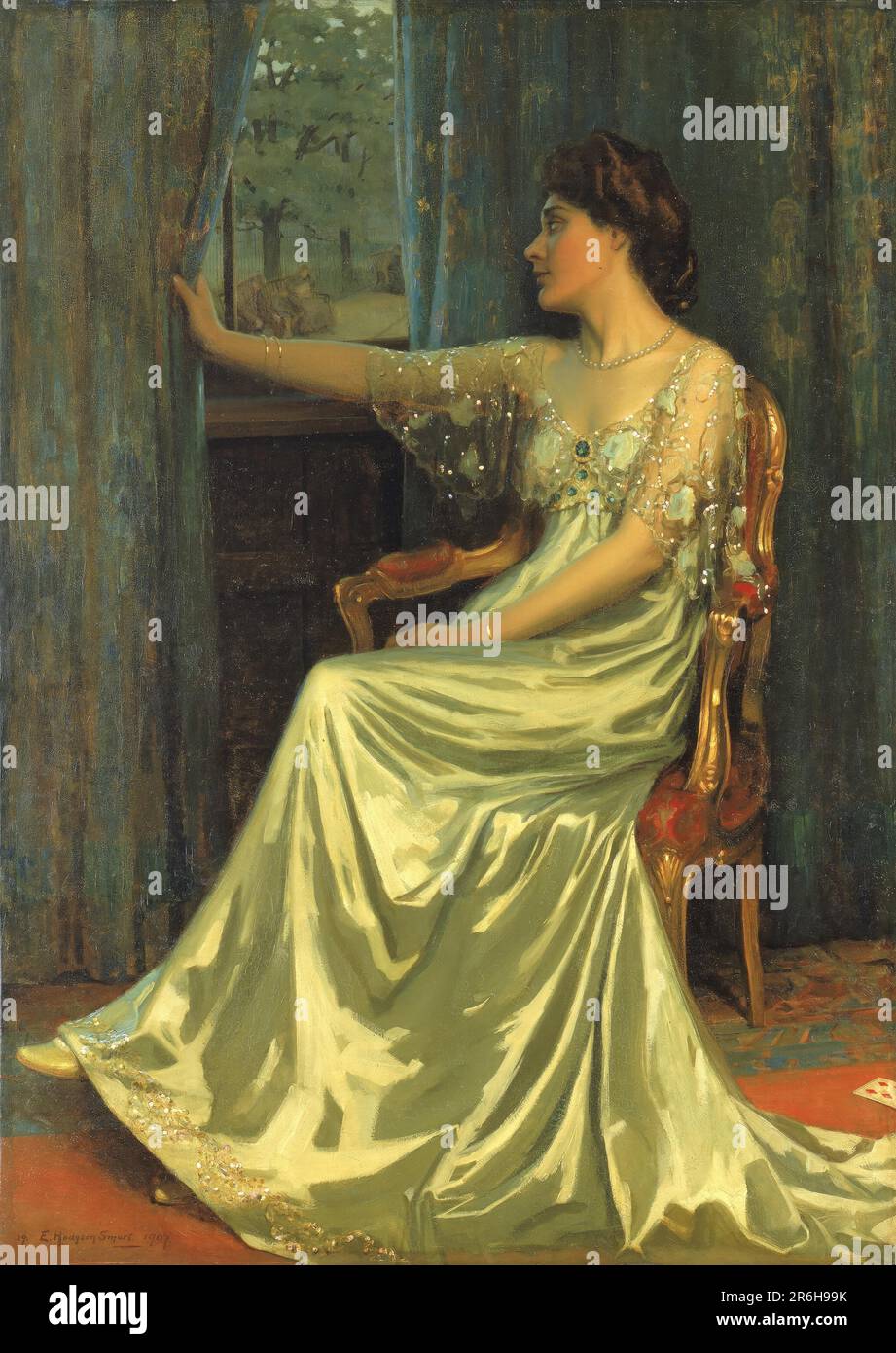 Morgengrauen. Öl auf Segeltuch. Datum: 1907. Museum: Smithsonian American Art Museum. Stockfoto