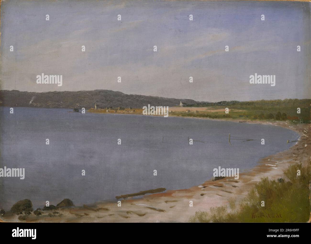 Bucht Von San Francisco. Datum: 1871-1873. Öl auf Pappe, auf Pappe montiert. Museum: Smithsonian American Art Museum. Stockfoto