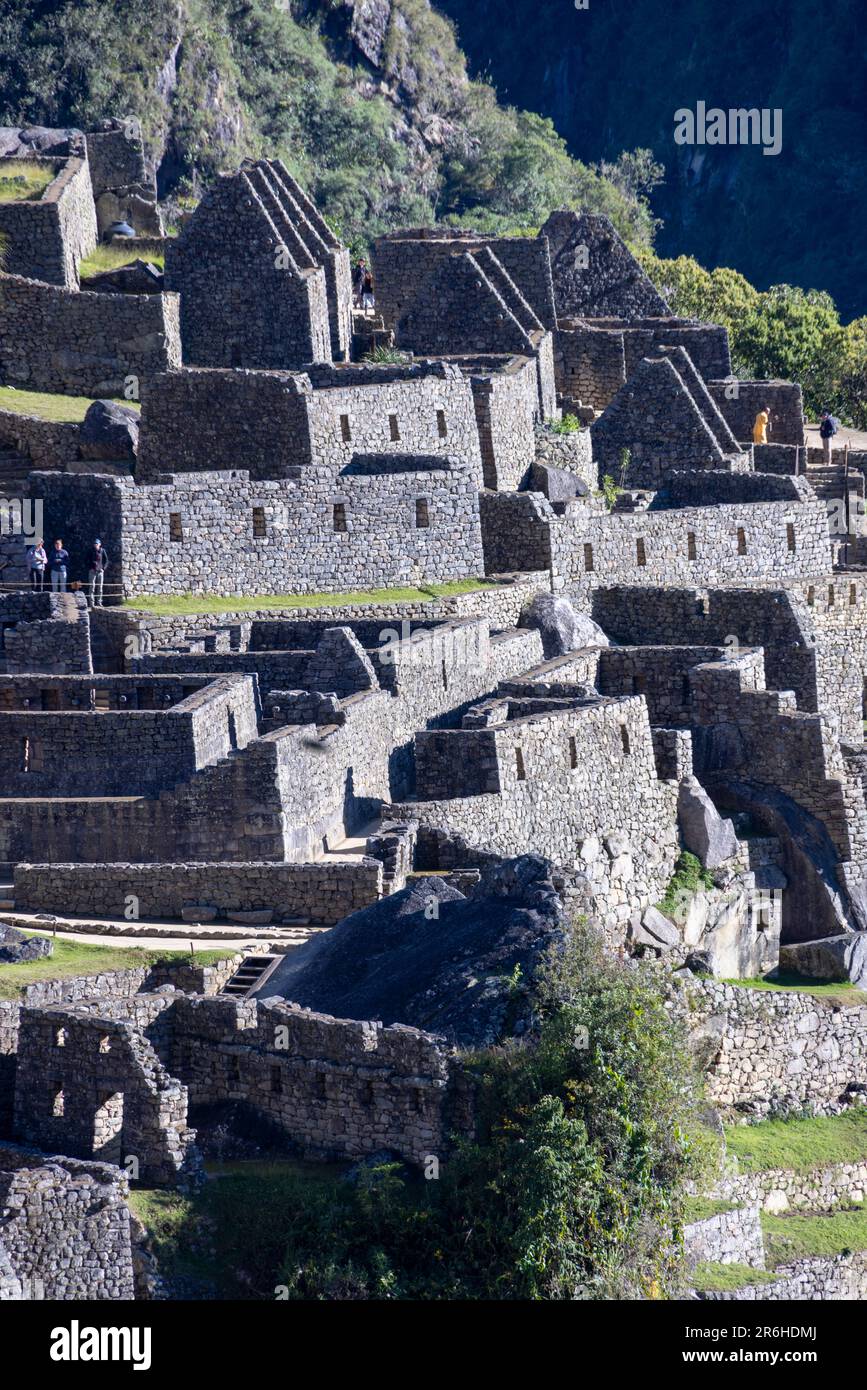 Inka-Ruinen von Machu Picchu, Peru, Südamerika Stockfoto