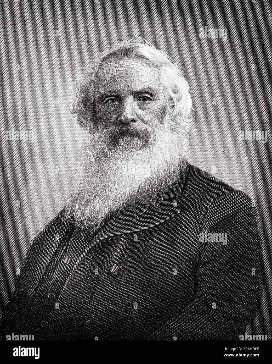 1860S PORTRÄT VON SAMUEL F. B. MORSE, DER SICH DEN ERFINDER DES MORSE-CODES ANSIEHT, AUCH EIN ETABLIERTER PORTRÄTMALER NYC USA - Q62162 CPC001 HARS 1840S SCHWARZ-WEISS WEISS WEISS WEISS WEISS WEISS WEISS WEISS, ALTMODISCHER SAMUEL Stockfoto