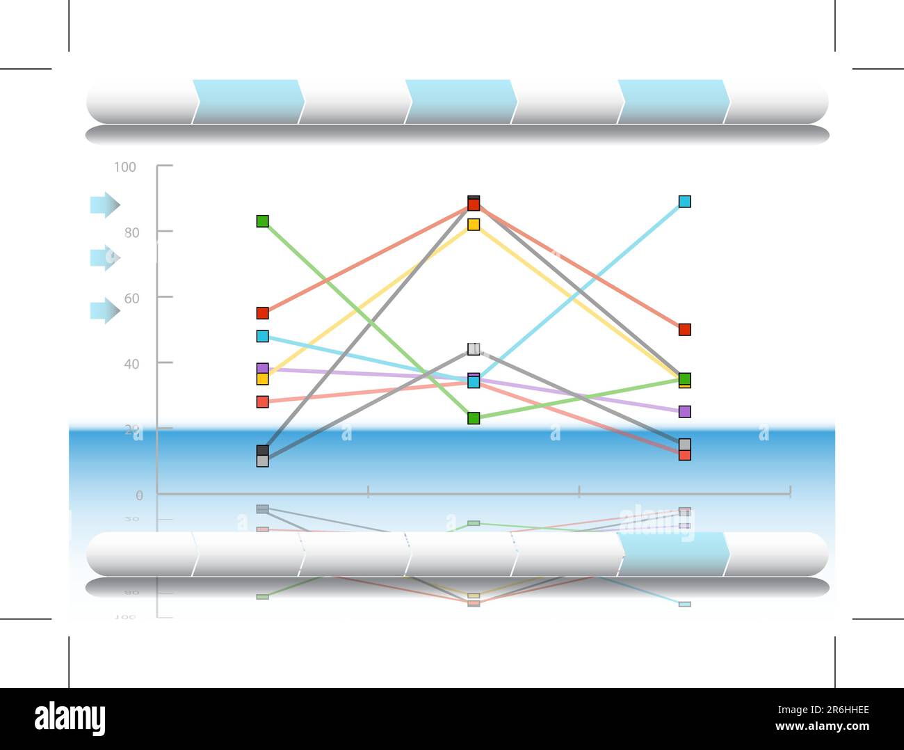 Ein Bild von einem finanziellen Diagramm. Stock Vektor