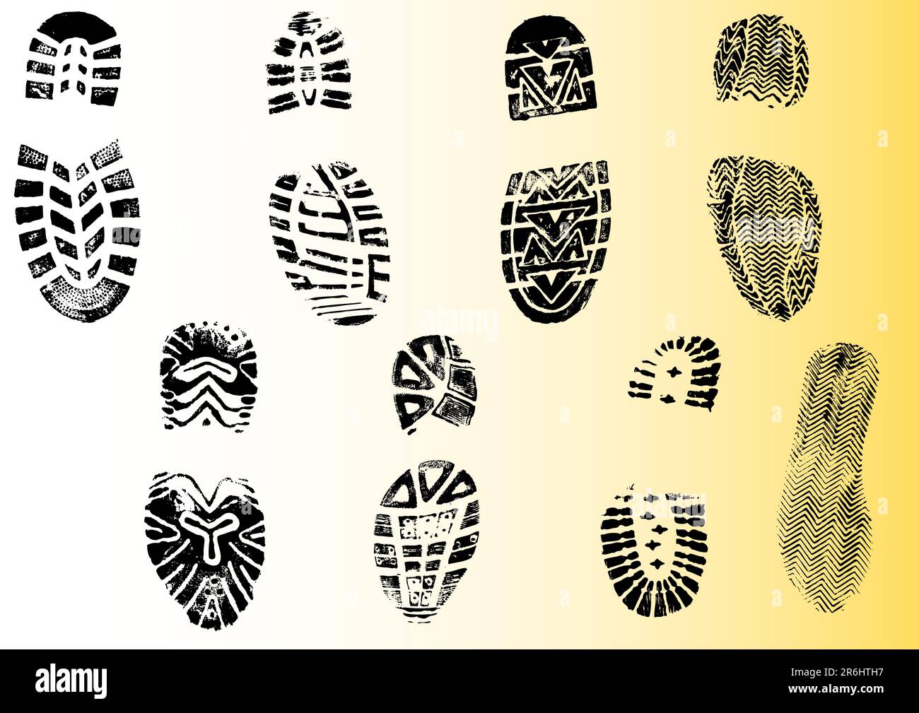 8-Schuhpausen – hochdetaillierte transparente Vektoren, die auf andere Grafikelemente überlagert werden können Stock Vektor