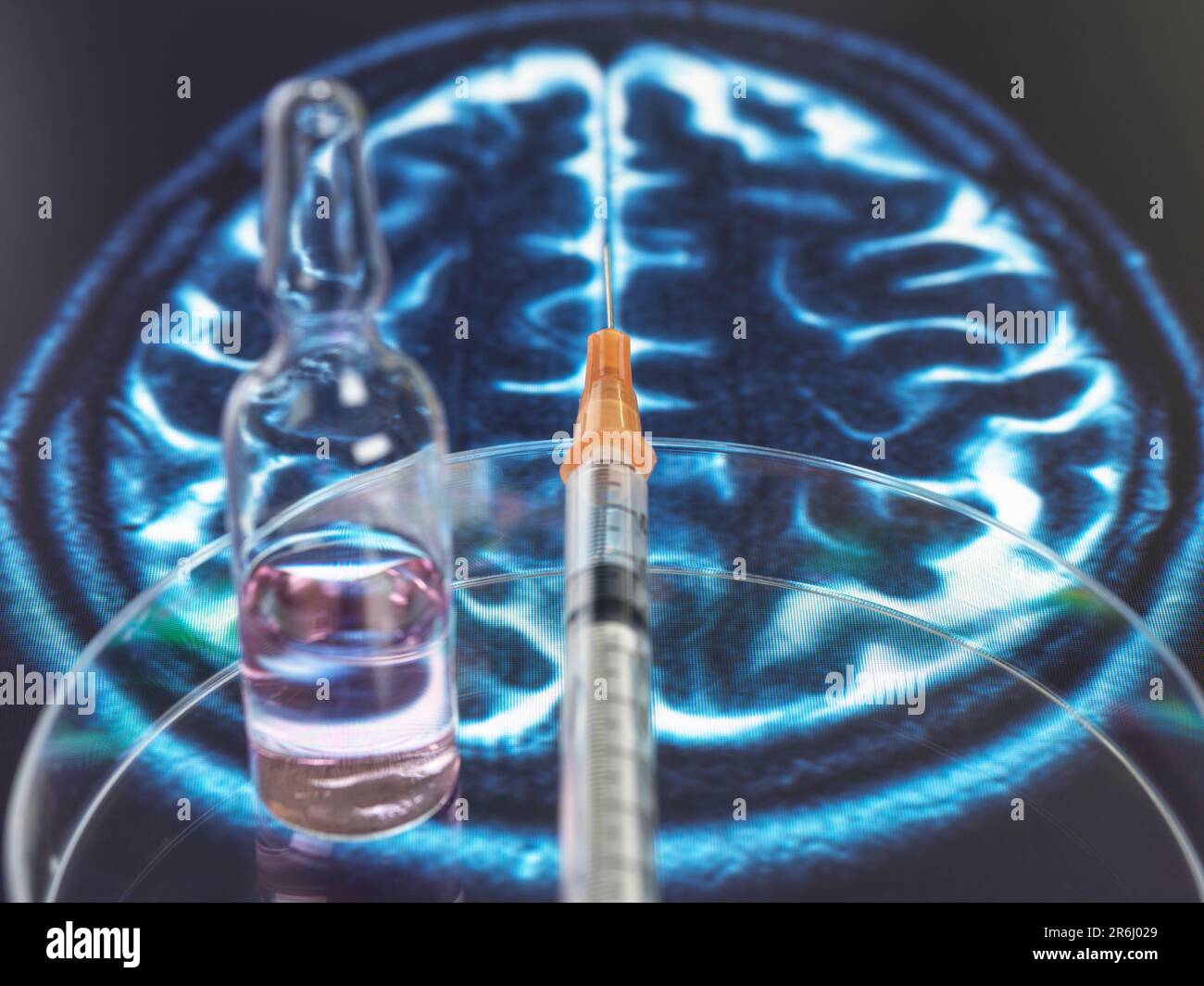 Alzheimer- und Demenzforschung, konzeptuelles Bild Stockfoto