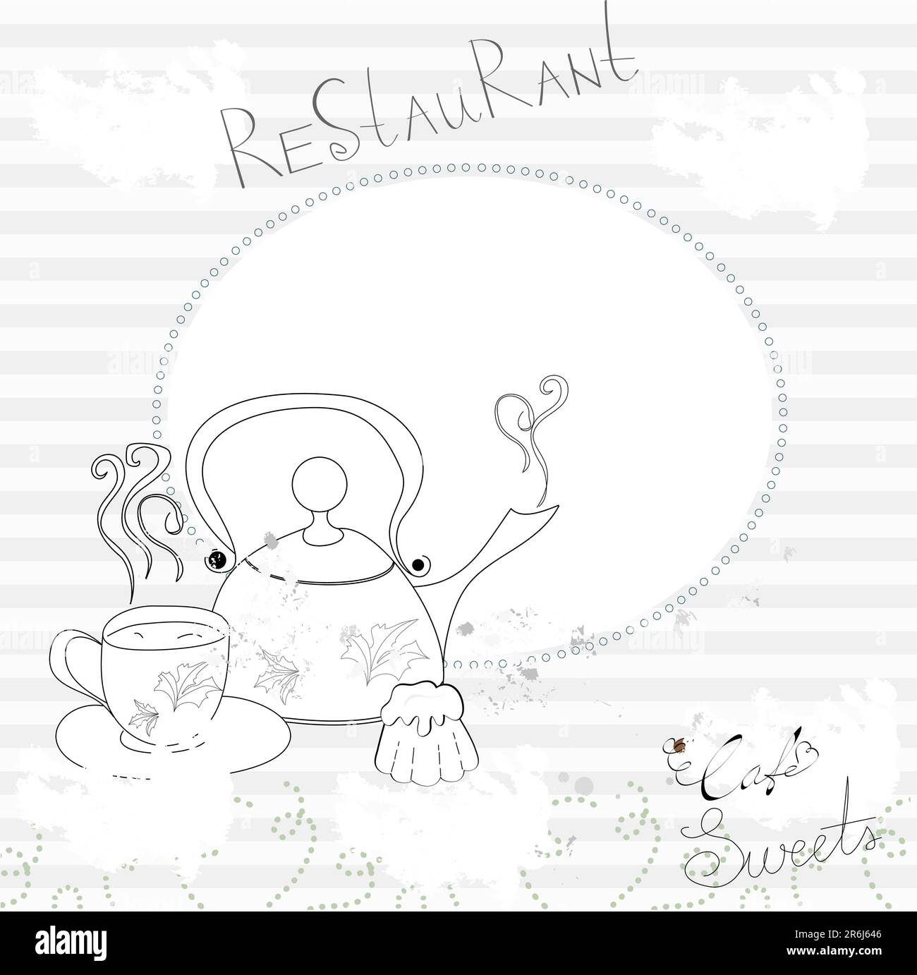 Vorlage für Menü Stock Vektor