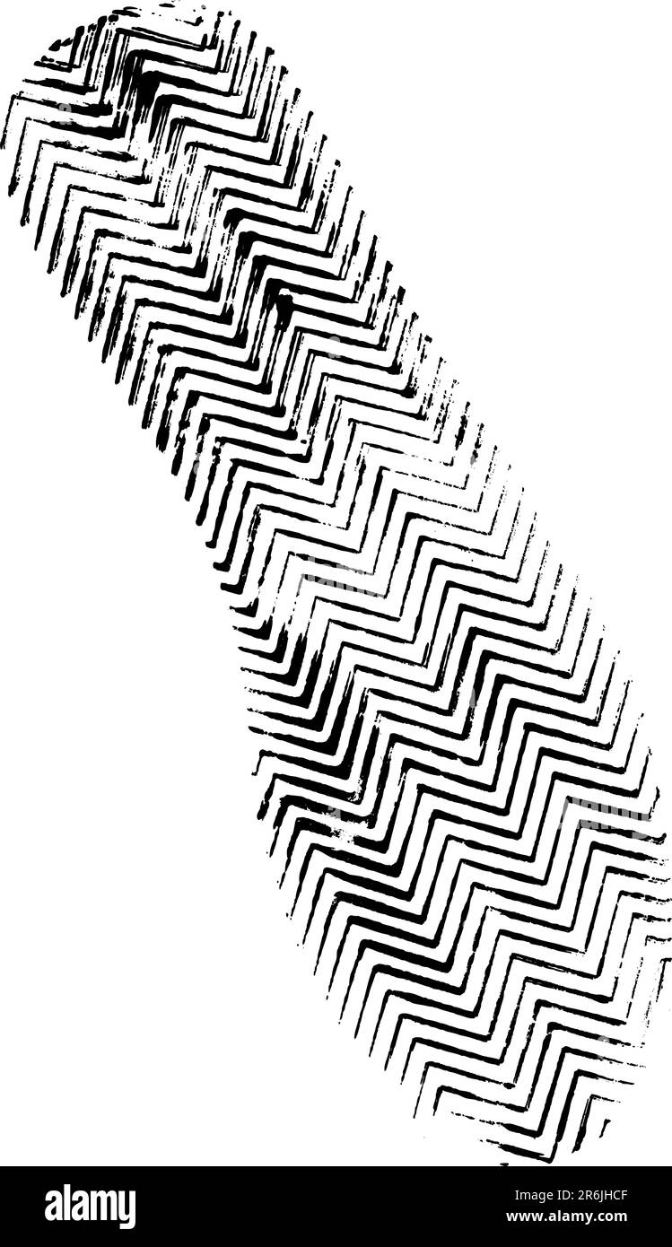 Isolierter Aufdruck auf der linken Sohle – sehr detaillierter Vektor eines Laufschuhs Stock Vektor