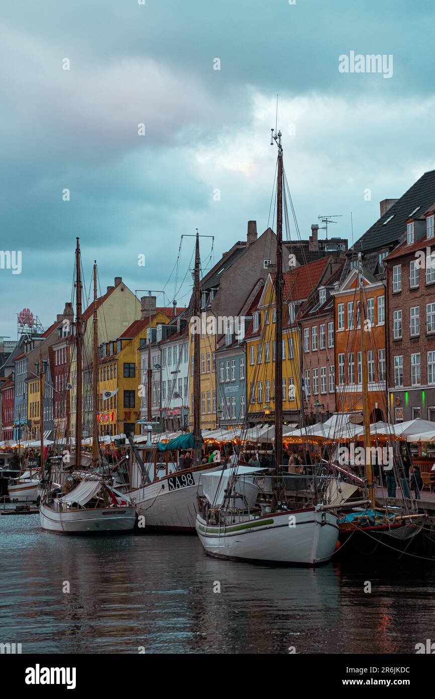 Nyhavn, Kopenhagen, Dänemark Stockfoto