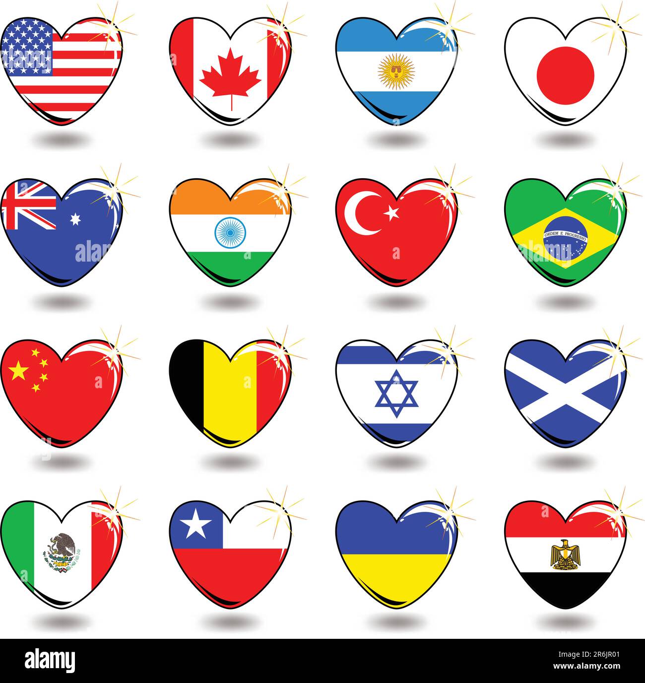 Herzfahne, diese Abbildung kann als Designerarbeit nützlich sein Stock Vektor