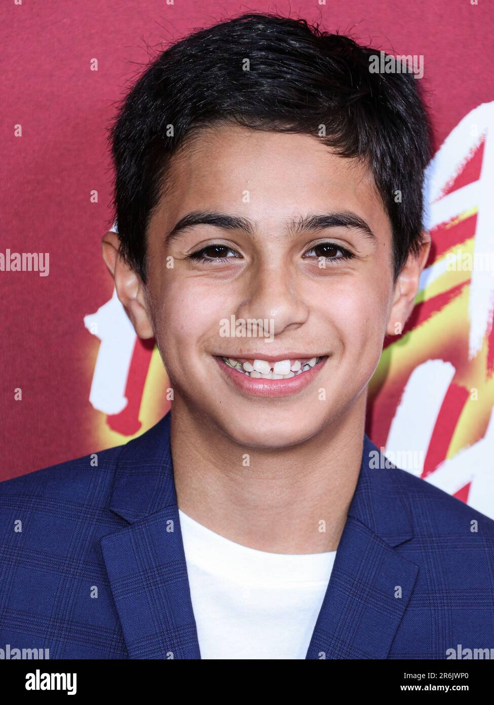 HOLLYWOOD, LOS ANGELES, KALIFORNIEN, USA - 09. JUNI: Carlos Sanchez trifft am 9. Juni 2023 auf der Hollywood American Legion Post 43 im Hollywood Legion Theater in Hollywood, Los Angeles, Kalifornien, USA auf der Sondervorführung von Searchlight Pictures' „Flamin' Hot“ ein. (Foto von Xavier Collin/Image Press Agency) Stockfoto