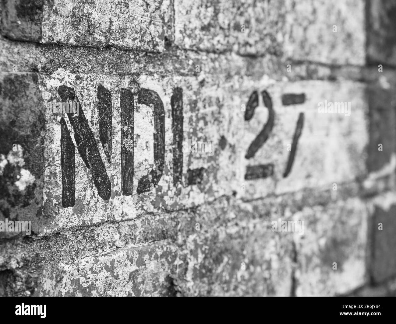 Black and White, Bridge on the Ridgeway, Ancient Path, nr. Streatley, Berkshire Downs, Berkshire, England, Großbritannien, GB. Stockfoto