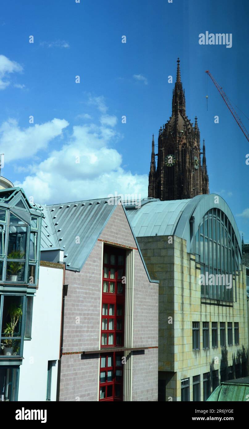 Frankfurt am Main, Deutschland 08.26.2018:schöner Blick auf Frankfurt am Main Stockfoto