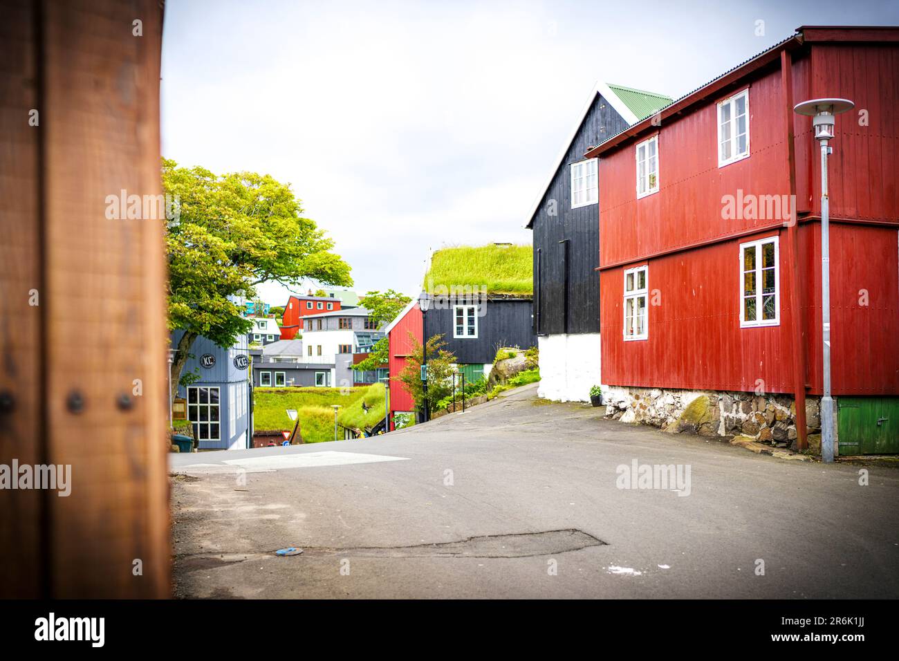 Bunte Häuser in Torshavn, Streymoy Island, Färöer, Dänemark, Europa Stockfoto