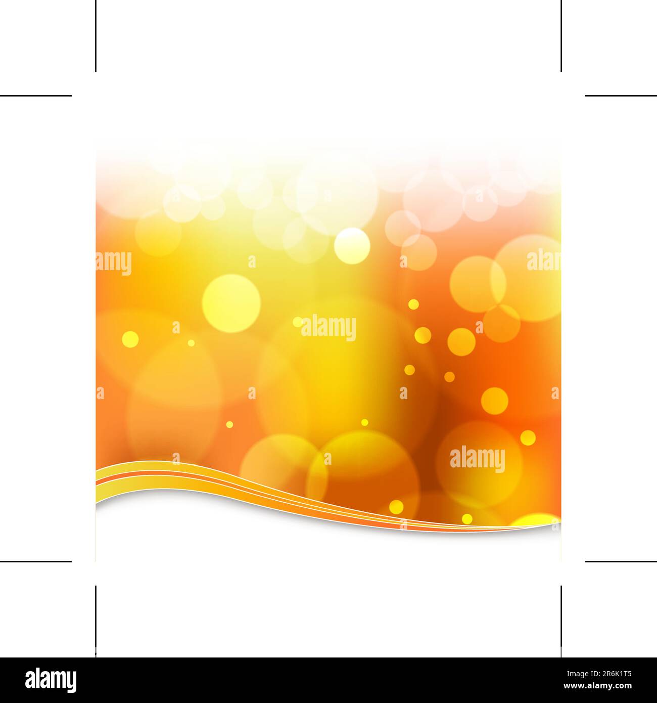 Ein Bild eines unscharfen orangefarbenen hellen Hintergrunds. Stock Vektor