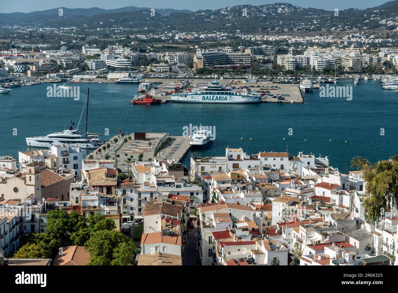 IBIZA ALTSTADT HAFEN IBIZA BALEARISCHE INSELN SPANIEN Stockfoto