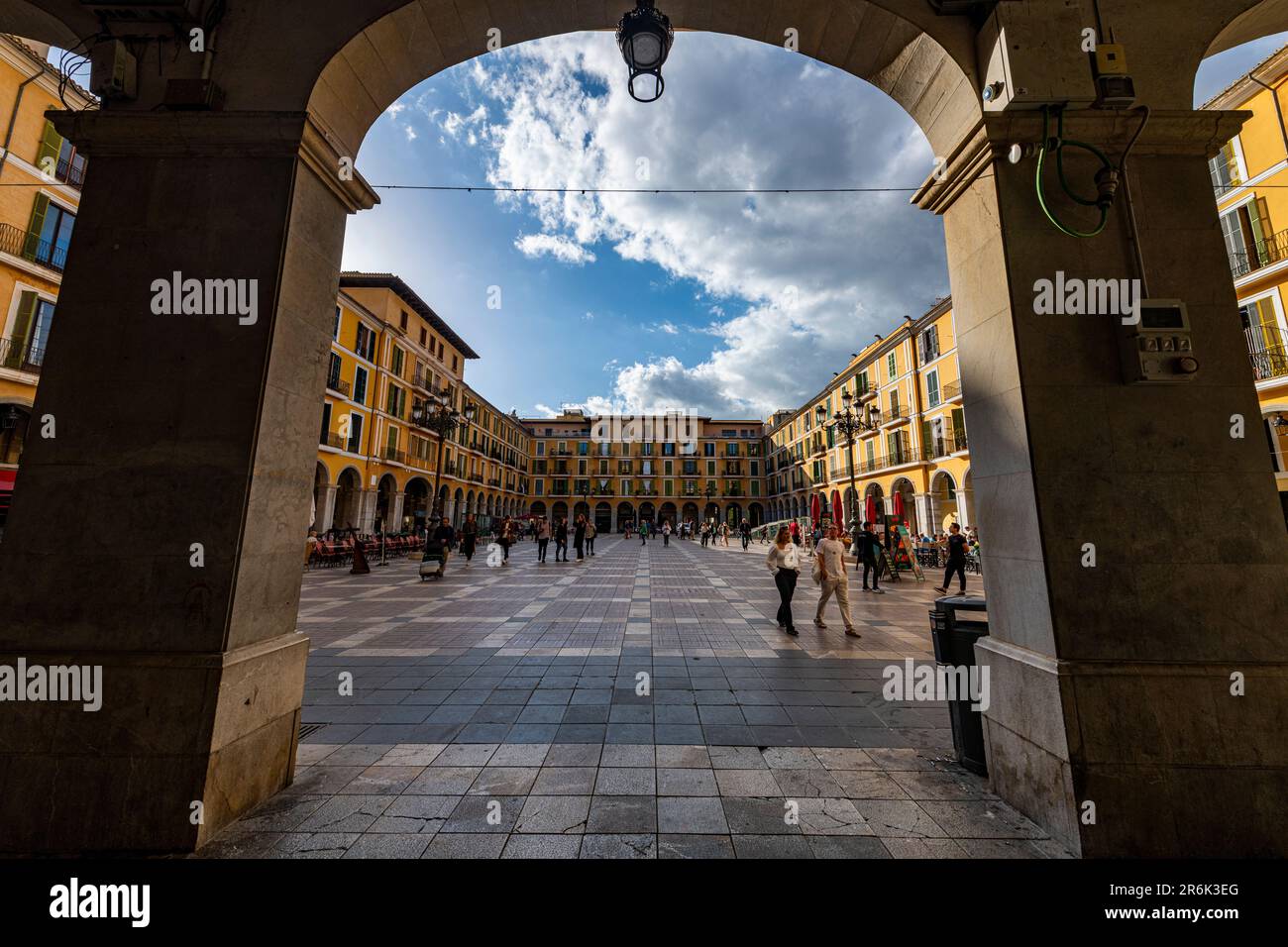Plaza Major, Palma, Mallorca, Balearen, Spanien, Mittelmeerraum, Europa Stockfoto