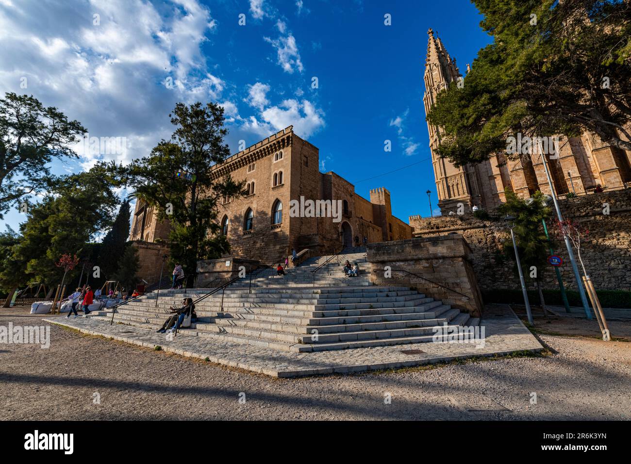 Kathedrale von Palma, Mallorca, Balearen, Spanien, Mittelmeer, Europa Stockfoto