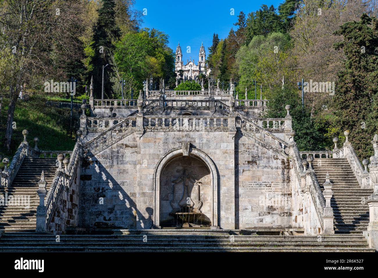 Heiligtum Nossa Senhora dos Remedios, Lamego, Fluss Douro, Portugal, Europa Stockfoto