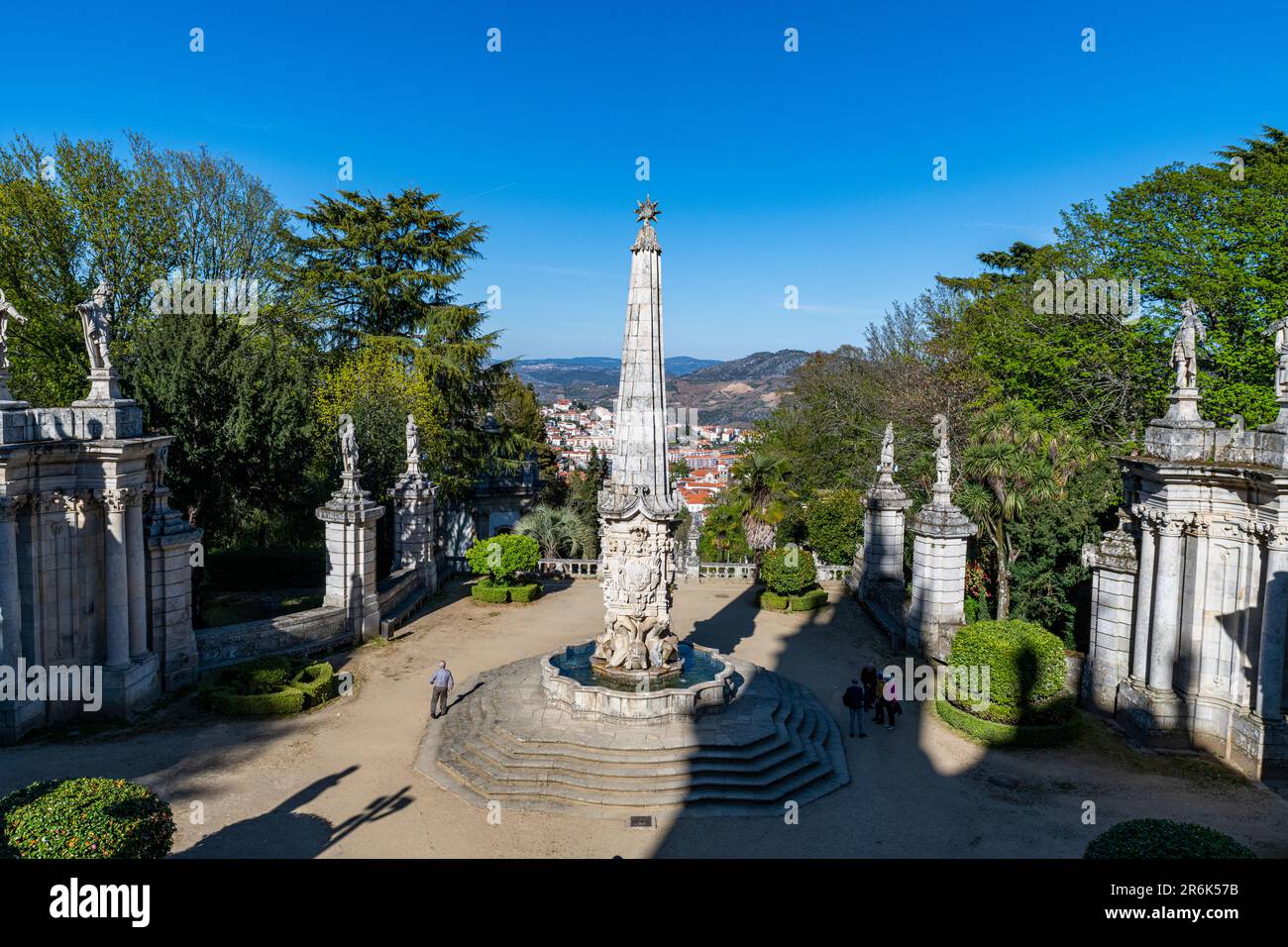 Heiligtum Nossa Senhora dos Remedios, Lamego, Fluss Douro, Portugal, Europa Stockfoto