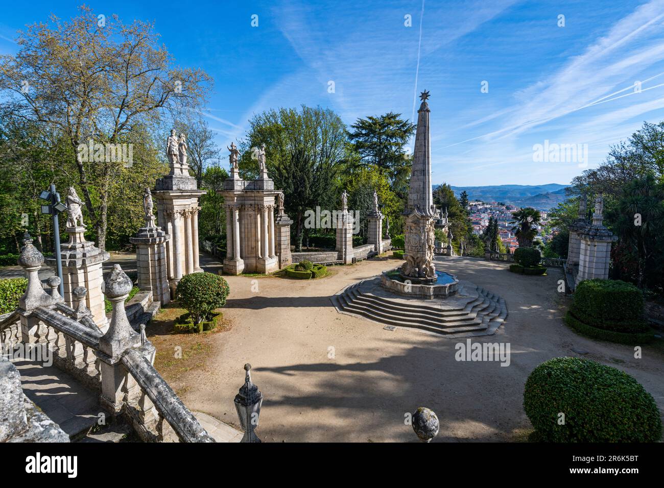 Heiligtum Nossa Senhora dos Remedios, Lamego, Fluss Douro, Portugal, Europa Stockfoto