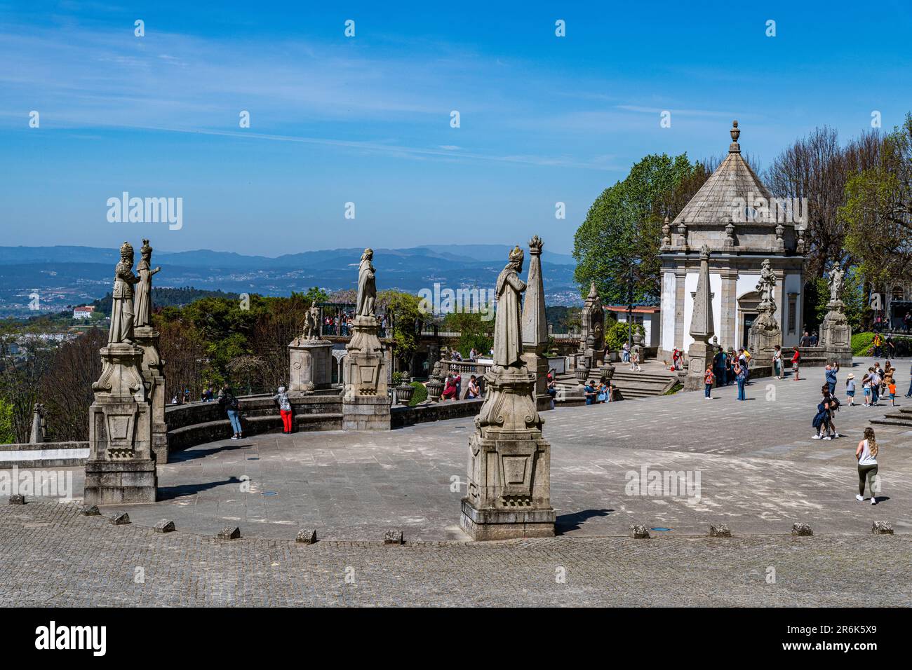Heiligtum von Bom Jesus do Monte, UNESCO-Weltkulturerbe, Braga, Minho, Portugal, Europa Stockfoto