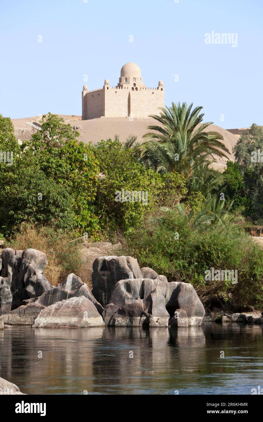 Mausoleum von Aga Khan, auf dem Nil, Assuan, Ägypten Stockfoto