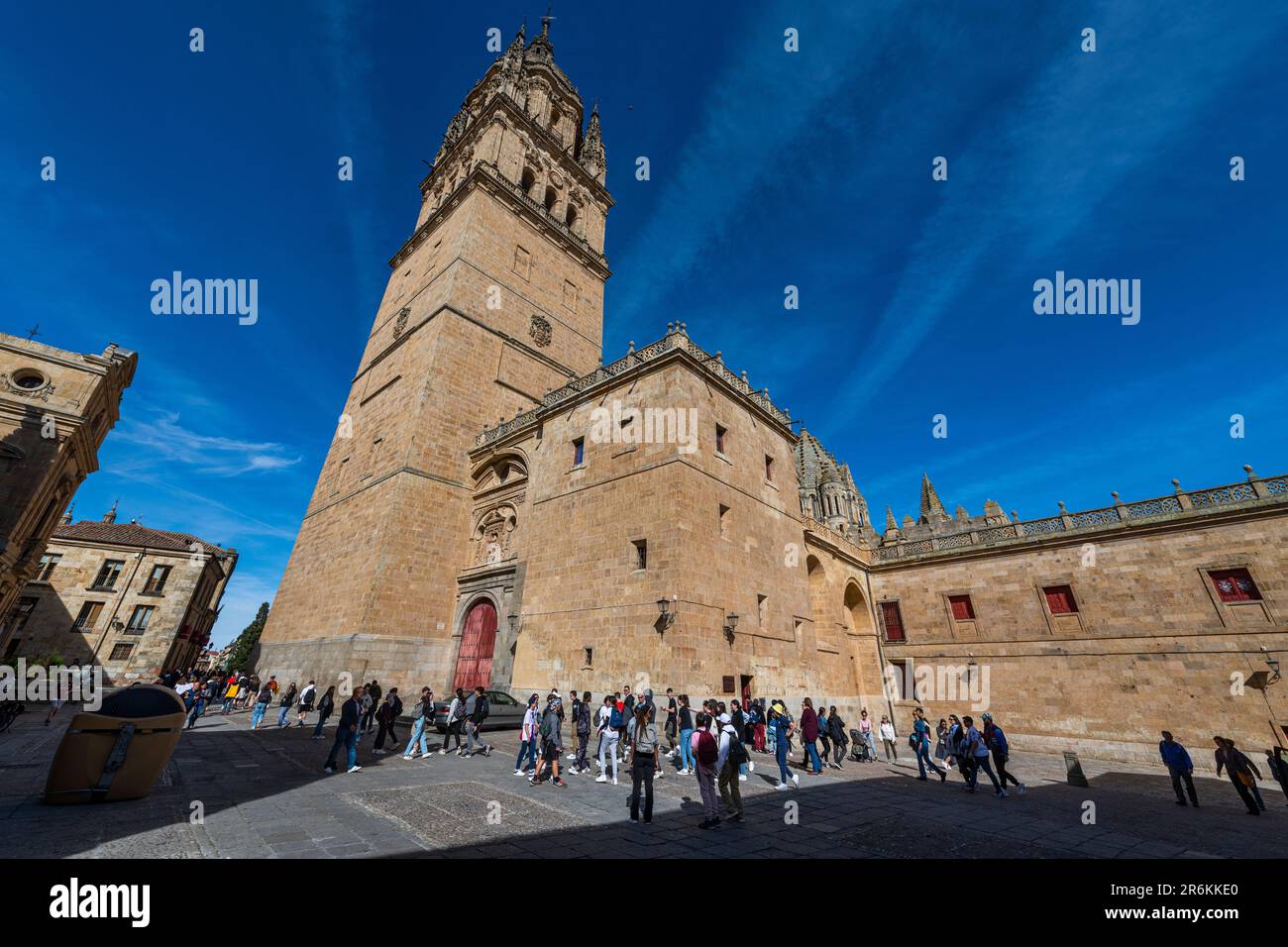 Kathedrale von Salamanca, Salamanca, UNESCO-Weltkulturerbe, Kastilien und Leon, Spanien, Europa Stockfoto