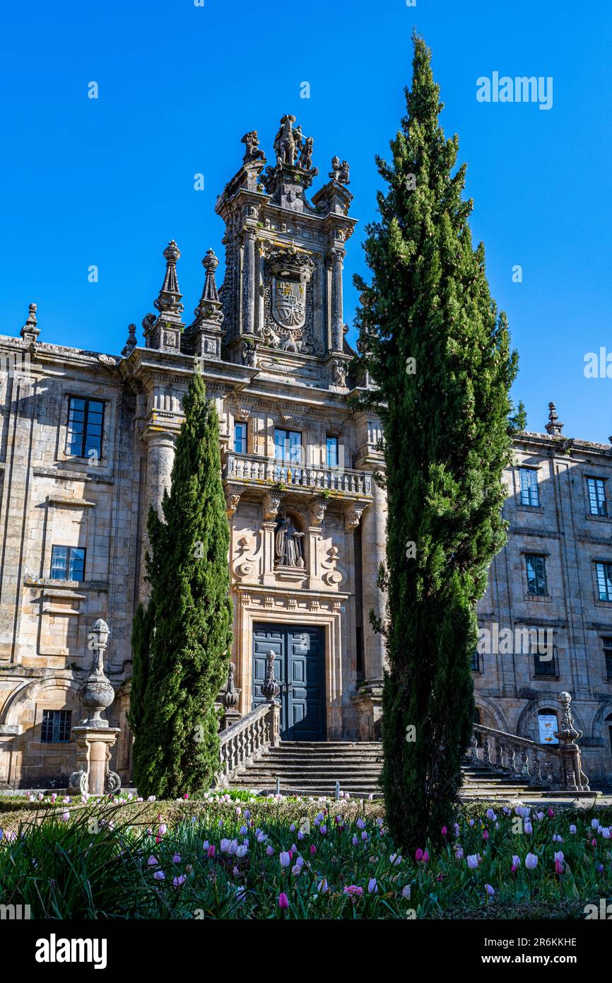 Kloster San Martino Pinario, Santiago de Compostela, UNESCO-Weltkulturerbe, Galicien, Spanien, Europa Stockfoto