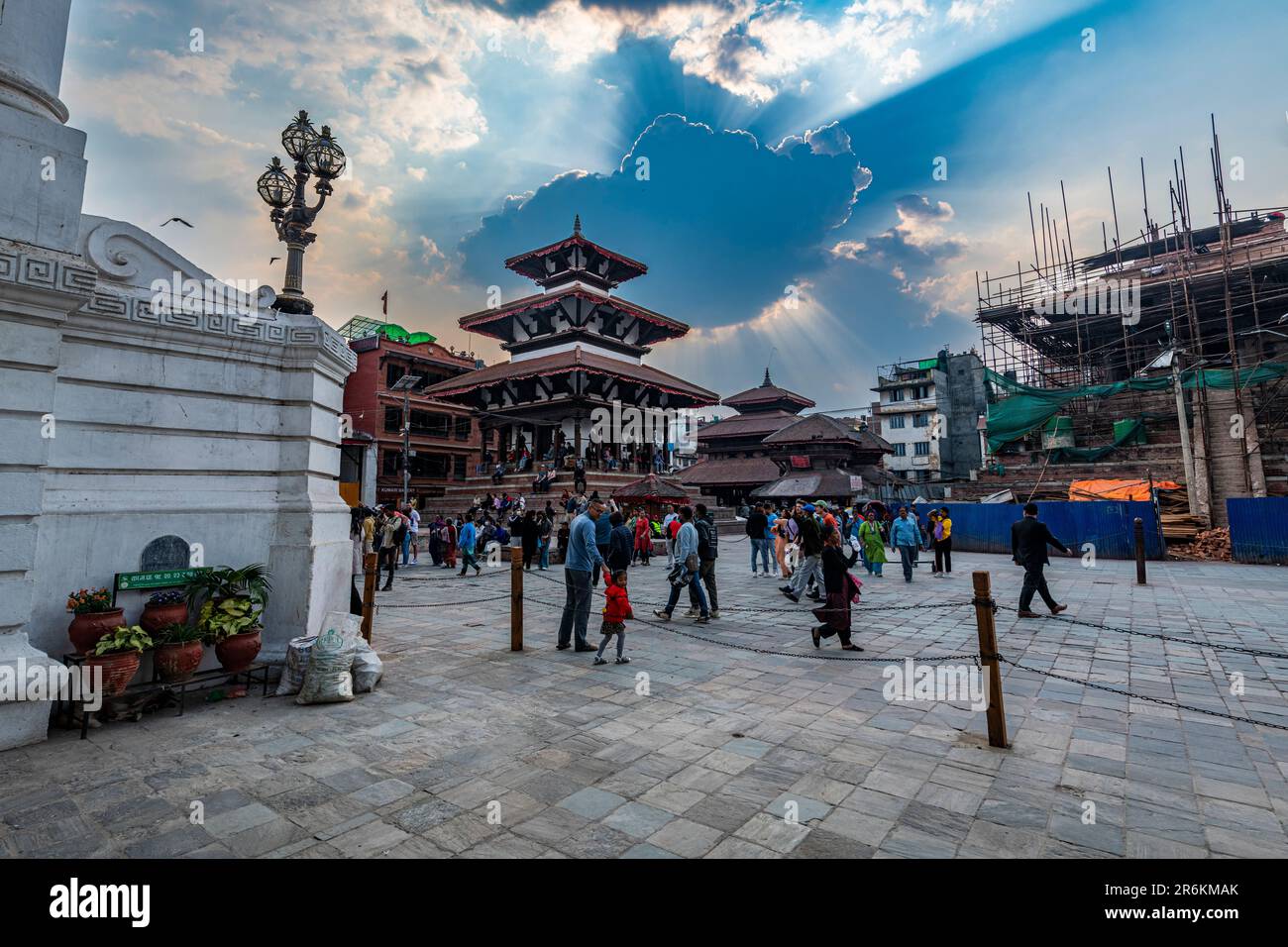 Tempel, Durbar-Platz, UNESCO-Weltkulturerbe, Kathmandu, Nepal, Asien Stockfoto